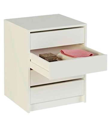 CHEST OF DRAWERS 4 DRAWERS WHITE